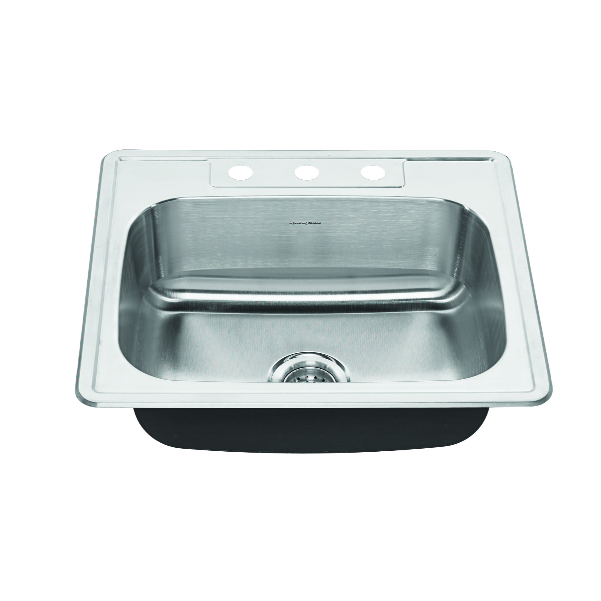 Colony® 25 x 22-Inch Stainless Steel 3-Hole Top Mount Single Bowl Kitchen Sink
